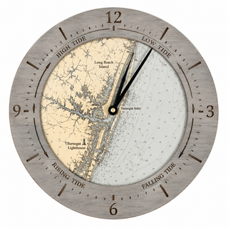 Barnegat Light to Atlantic City, NJ Tide & Time Clock   16.50" Diameter
