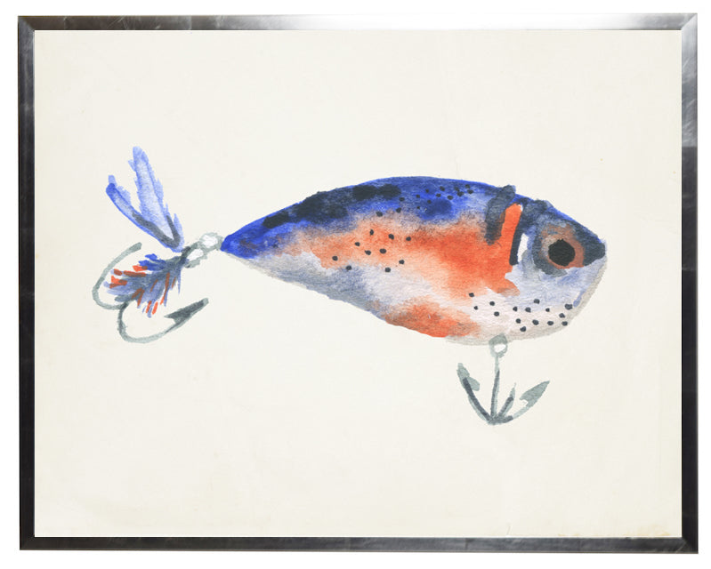 Blue and Orange Fish Lure - Online Only