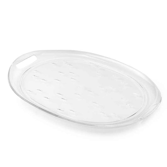 Embossed Fish Oval Acrylic Tray