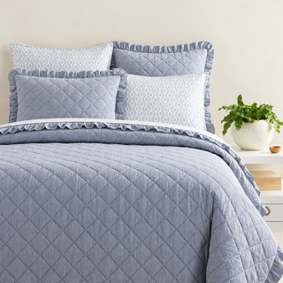 Parris Stripe Linen Quilt
