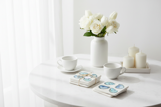 Oyster 4 Piece Coaster Set
