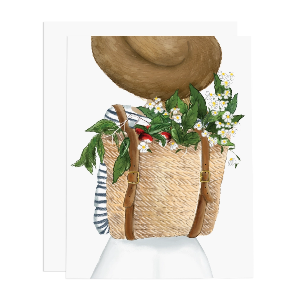 Harvest Girl Greeting Card