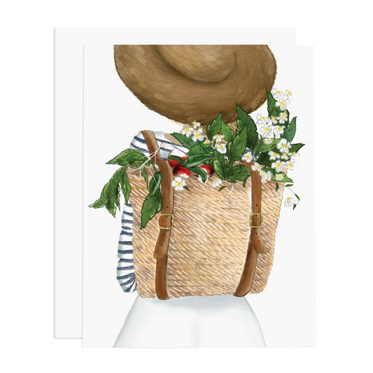 Harvest Girl Greeting Card