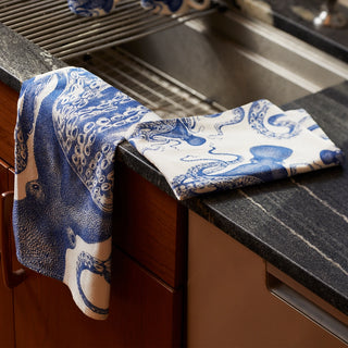 Lucy Blue Kitchen Towel   Full Octopus
