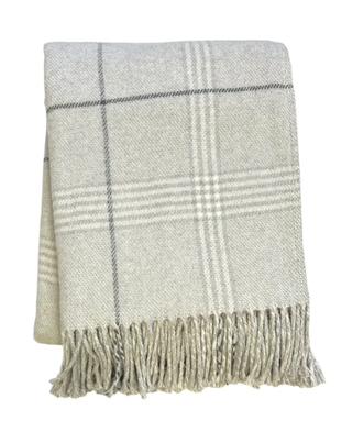 Windowpane Plaid Throw
