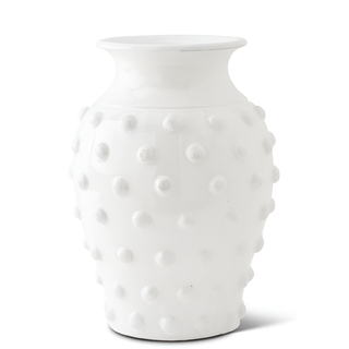 Glazed Vase with Raised Polka Dots II
