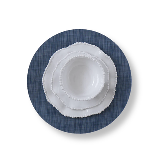 VIDA Round Woven Placemat (Navy)
