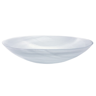 White Alabaster Serving Bowl
