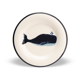 Blue Whale Round Plate
