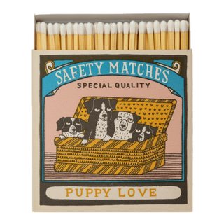 Puppy Love | Square   Safety Matches
