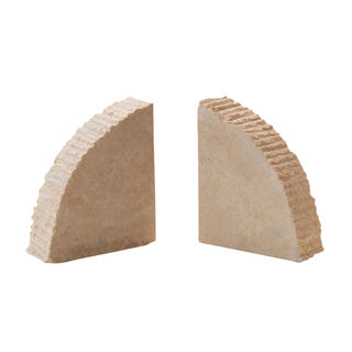 Sandstone Bookends w/ Ribbed Edge
