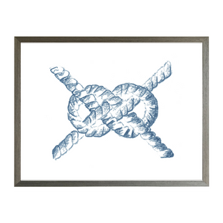 Navy Blue Sketched Knot A
