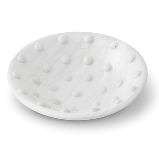 Glazed Bowl with Raised Polka Dots
