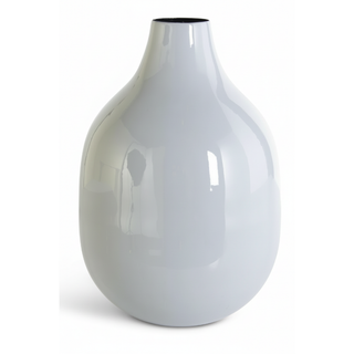 Gray Enameled Metal Bottle Large
