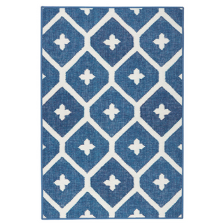Elizabeth Navy Machine Washable Rug
