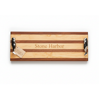 Stone Harbor Serving Board with Whale Handles
