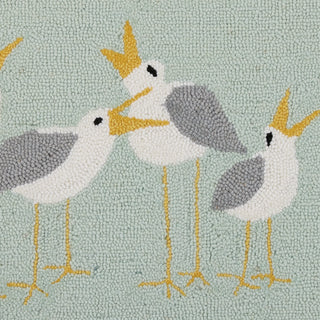 Seagulls Hook Rug   Kate Nelligan
