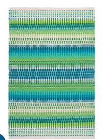 Folly Blue Green Indoor/Outdoor 2x3 ***