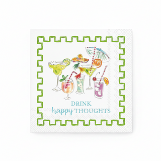 Paper Cocktail Napkin Pack of 20 Rosanne Beck Happy Thoughts
