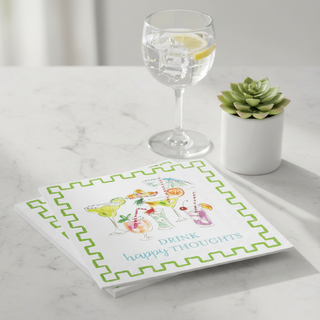 Paper Cocktail Napkin Pack of 20 Rosanne Beck Happy Thoughts
