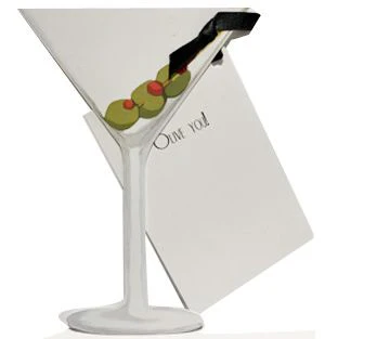 Greeting Cards Die Cut (GDie Cut Invitations - AW838W1) - Martini