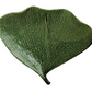 Debossed Stoneware Gingko Leaf Shaped Plate