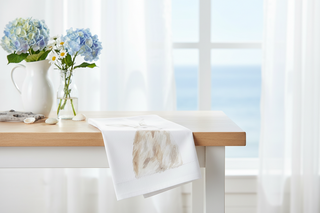 Bunny Handpainted Cotton Guest Towel I
