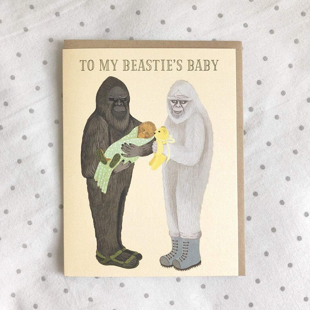 Beastie's Baby Card and Envelope ***