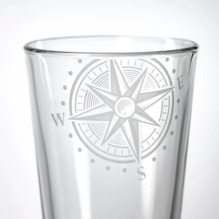 Compass Star 16oz Beer Pint | Set of 4
