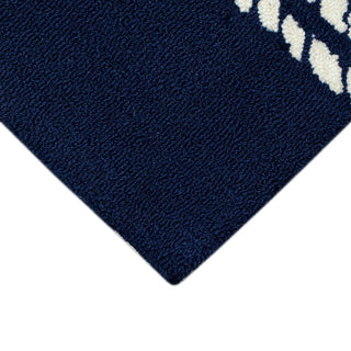 Navy Ropes Capri Rug 24" x 36"
