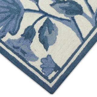 Floral Vine Blue Rug 24" x 36"
