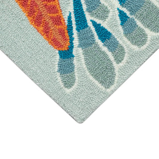 Ocean Scene Aqua Rug 24x36
