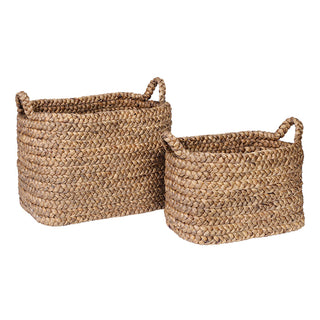 Waterhyacinth Kepang Basket   Set of 2
