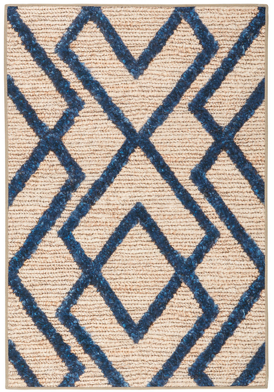 Marco Navy Machine Washable Rug 2.5x8