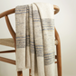 Cielo Stripe Blue Throw