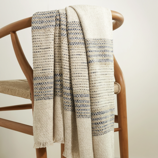 Cielo Stripe Blue Throw
