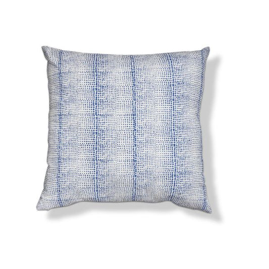 Irregular Dot Block Print Pillow - Blue Multi