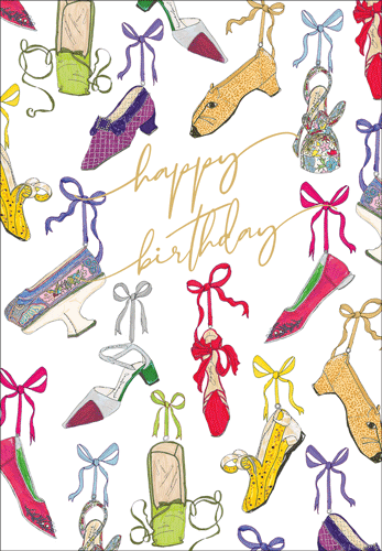 A History Of Shoes Birthday Card