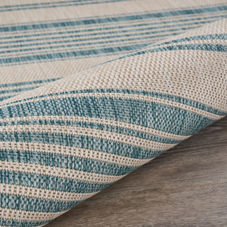 Thatcher Tropical Striped Indoor/Outdoor Area Rug
