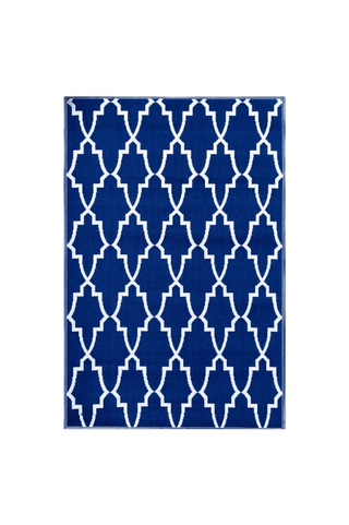 Casa Blanca Outdoor Rug   Blue
