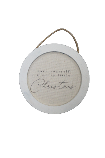 Round Canvas Ornament Frame Have Yourself ***