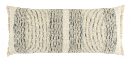 Cielo Stripe Blue Decorative Pillow