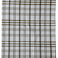 Stonewashed Cotton Tea Towel w/ Grid/Plaid Pattern, White & Green II