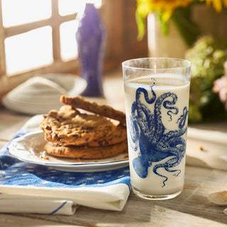 Lucy Blues Tall Drinking Glass

