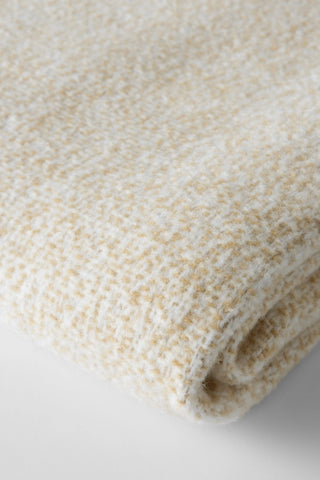 Tweed Weave Throw with Fringe
