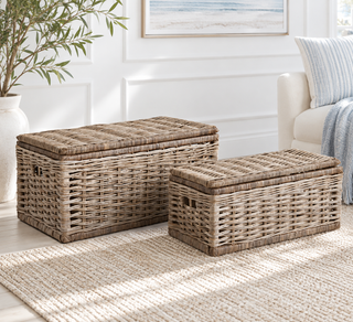 NORMANDY STORAGE TRUNKS   SET OF 2
