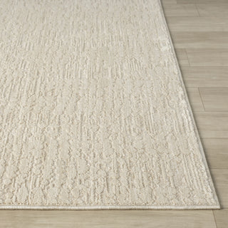 Modern Beige Transitional Abstract Power Loomed Rug
