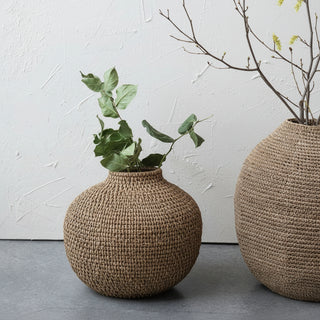 Decorative Hand Woven Rattan Basket
