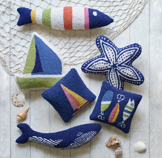 Shaped Whale Hook Pillow   Kate Nelligan
