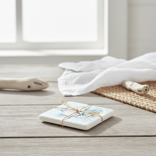 Blue Crab 4 Piece Coaster Set
